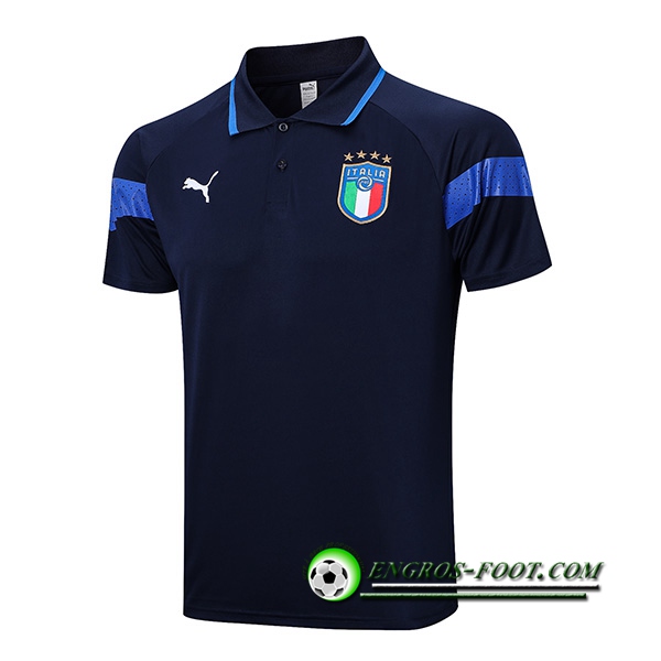 Polo Foot Italie Bleu Marine 2022/2023