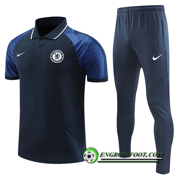 Ensemble Polo FC Chelsea Bleu Marine 2022/2023