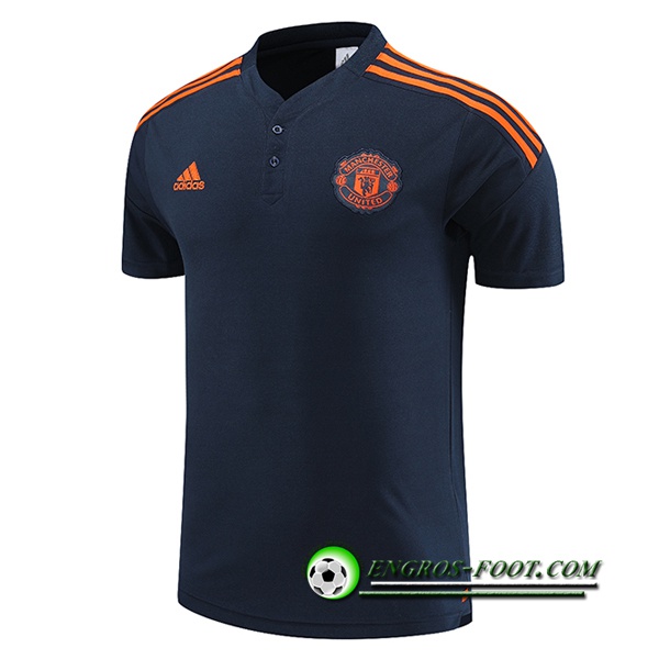 Polo Foot Manchester United Bleu Foncé 2022/2023