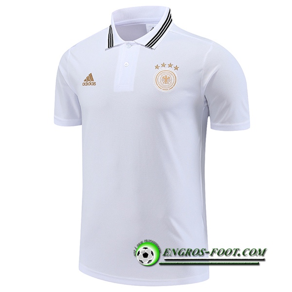 Polo Foot Allemagne Blanc 2022/2023