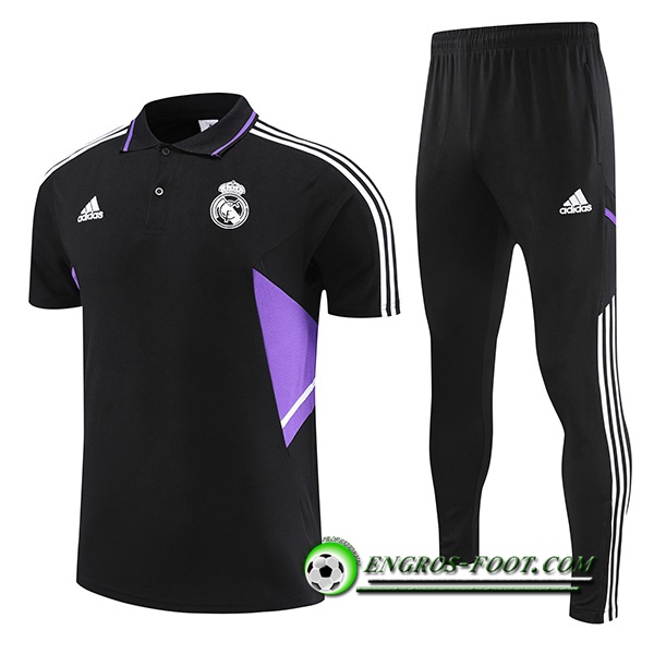 Ensemble Polo Real Madrid Noir 2022/2023