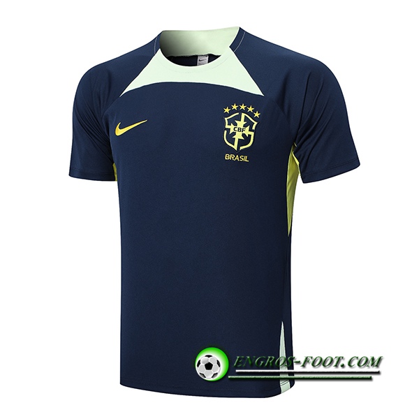 Training T-Shirts Bresil Bleu Marine 2022/2023