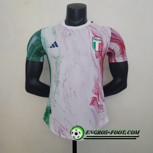 Training T-Shirts Italie Blanc/Vert/Rose 2023