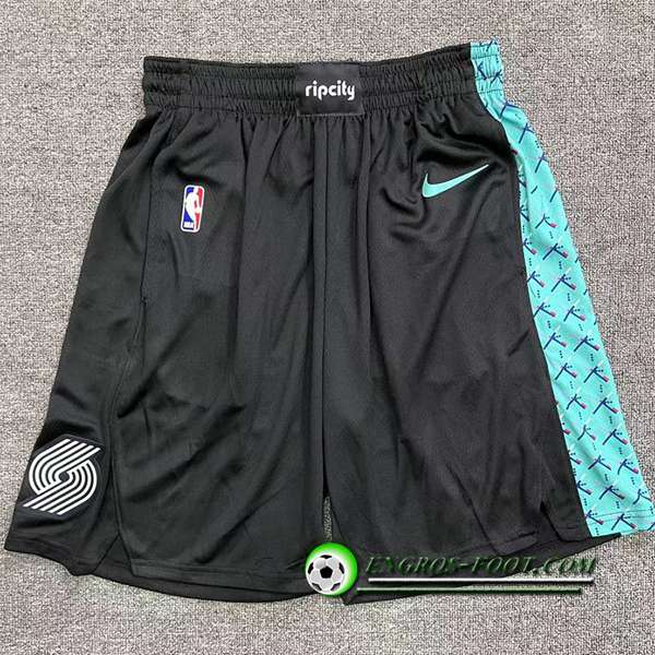 Shorts NBA Portland Trail Blazers Noir/Vert