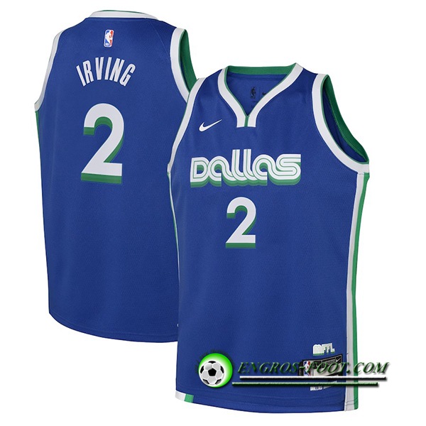 Maillot Dallas Mavericks (IRVING #2) 2022/23 Bleu City Edition