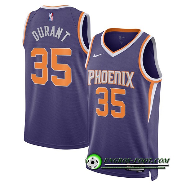 Maillot Phoenix Suns (DURANT #35) 2022/23 Pourpre Icon Edition