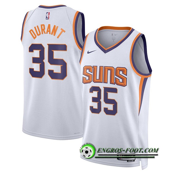 Maillot Phoenix Suns (DURANT #35) 2022/23 Blanc Association Edition