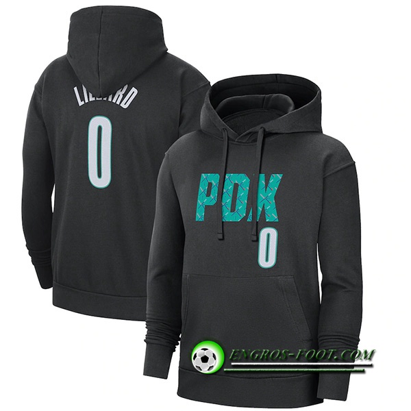 Sweatshirt Training Capuche Portland Trail Blazers Noir 2023