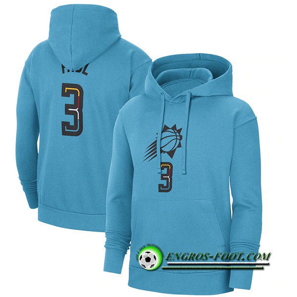 Sweatshirt Training Capuche Phoenix Suns Bleu Clair 2023