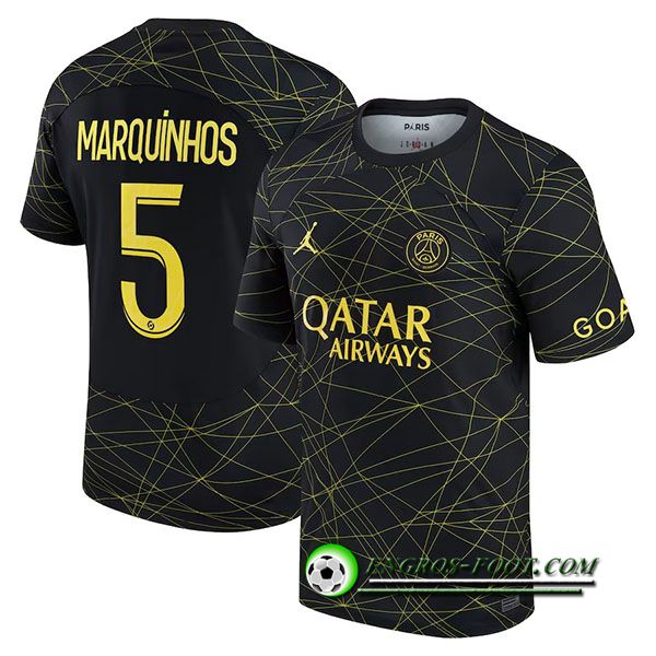 Maillot de Foot PSG (MARQUINHOS #5) 2022/2023 Fourth