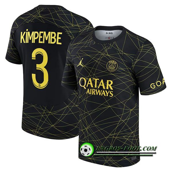 Maillot de Foot PSG (KIMPEMBE #3) 2022/2023 Fourth