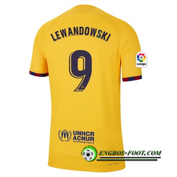 Maillot de Foot Barcelone (LEWANDOWSKI #9) 2022/2023 Fourth