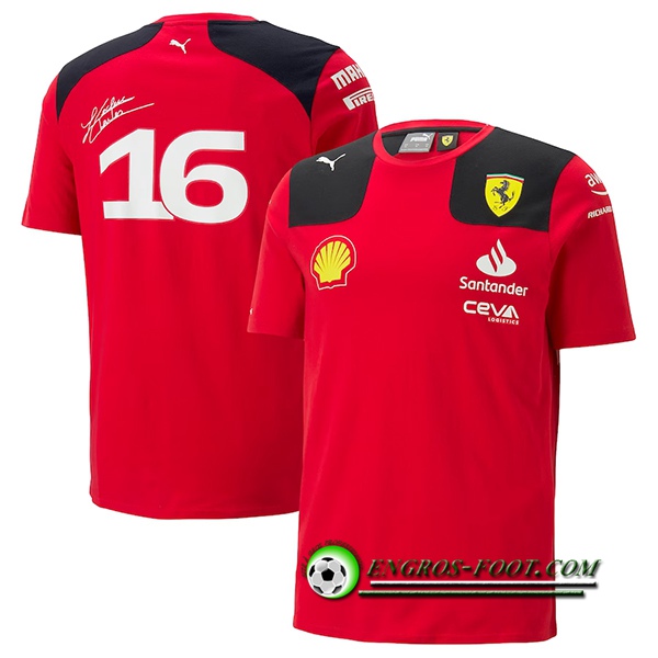 T-Shirt F1 Scuderia Ferrari Team Jaune 2023
