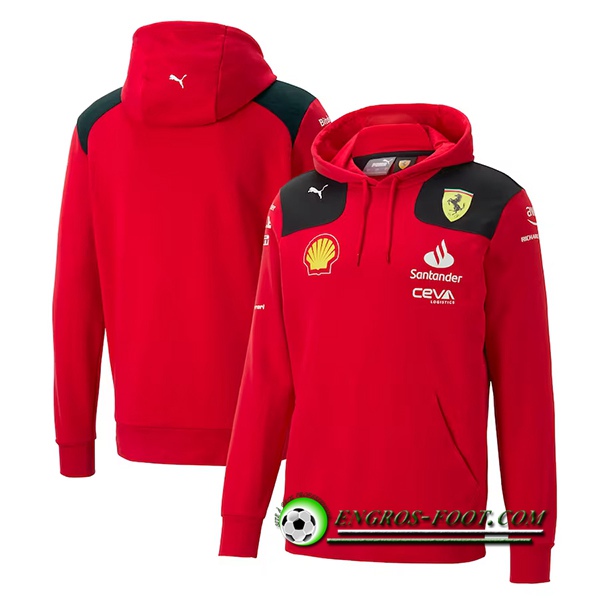 Sweatshirt Capuche F1 Scuderia Ferrari Team Jaune 2023