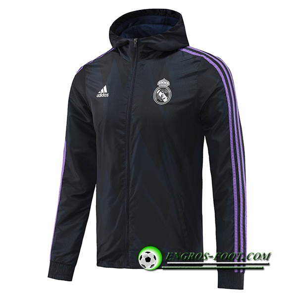 Coupe-Vent Real Madrid Noir 2022/2023