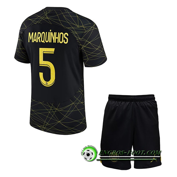 Maillot de Foot PSG (MARQUINHOS #5) Enfants Fourth 2022/2023