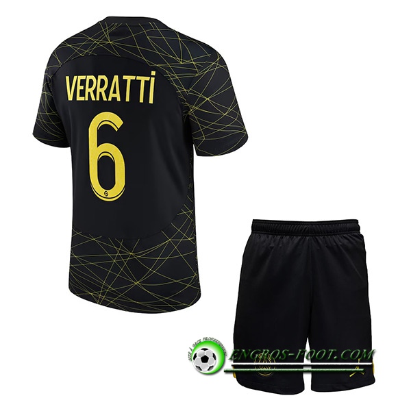 Maillot de Foot PSG (VERRATTI #6) Enfants Fourth 2022/2023