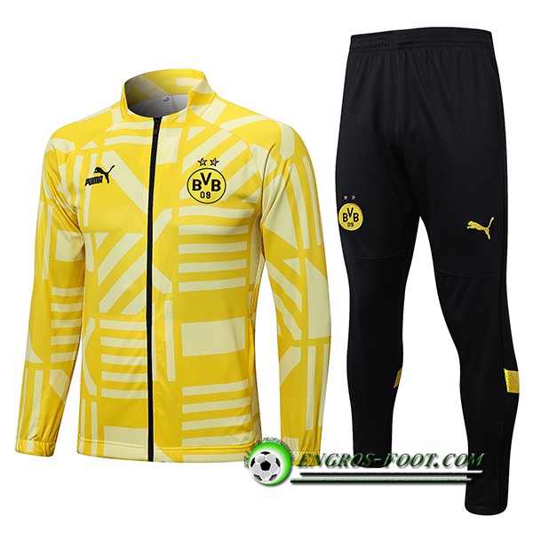 Ensemble Survetement de Foot - Veste Dortmund Jaune 2022/2023