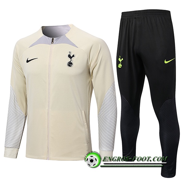 Ensemble Survetement de Foot - Veste Tottenham Hotspurs Jaune 2022/2023