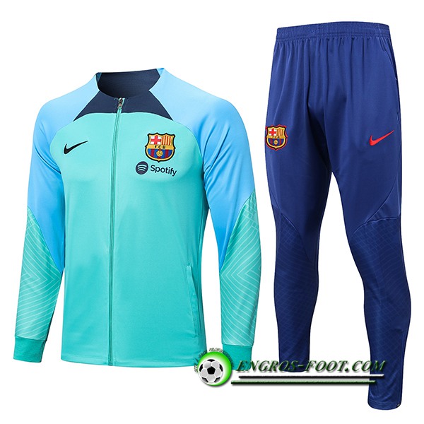 Ensemble Survetement de Foot - Veste FC Barcelone Vert 2022/2023