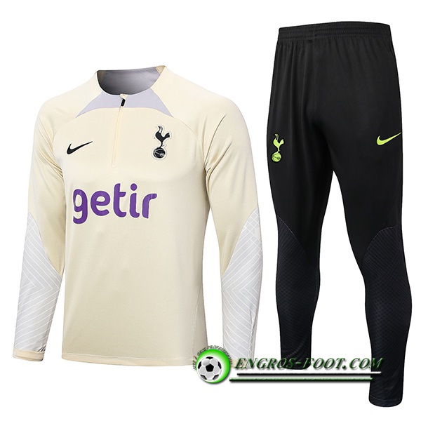 Ensemble Survetement de Foot Tottenham Hotspurs Jaune 2022/2023