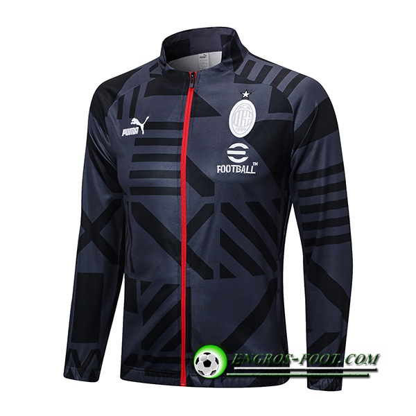 Veste Foot Milan AC Noir/Gris 2022/2023