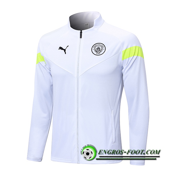 Veste Foot Manchester City Blanc 2022/2023