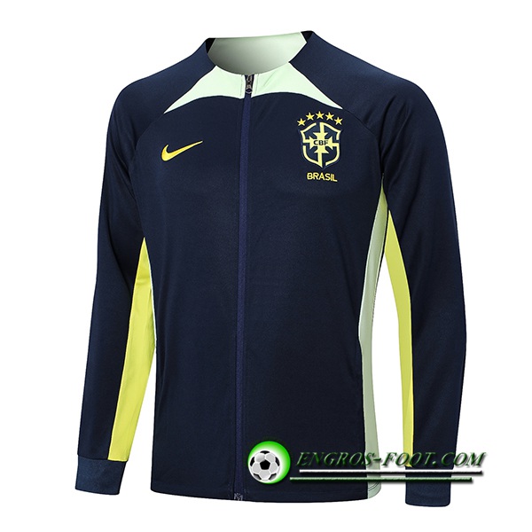 Veste Foot Bresil Bleu Marine 2022/2023