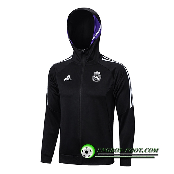 Veste A Capuche Real Madrid Noir 2022/2023