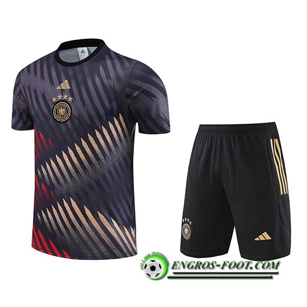 Ensemble Training T-Shirts + Shorts Allemagne Brune 2023/2024