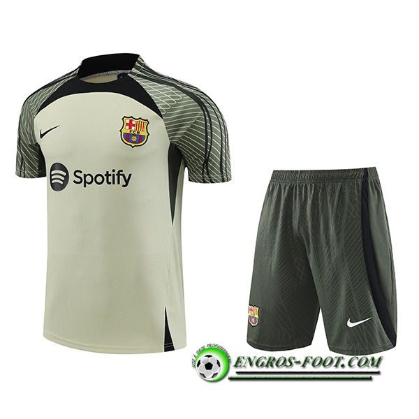 Ensemble Training T-Shirts + Shorts FC Barcelone Vert 2023/2024