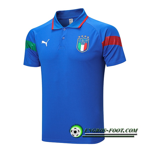 Polo Foot Italie Bleu 2022/2023