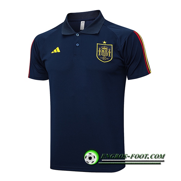 Polo Foot Espagne Bleu Marine 2023/2024