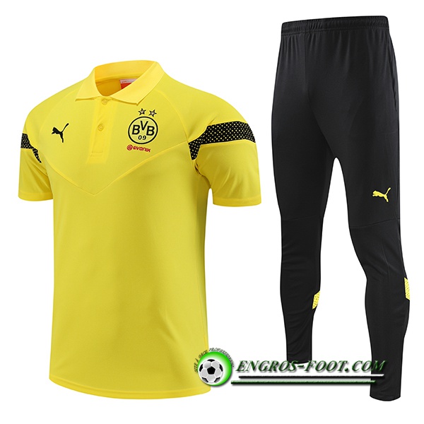 Ensemble Polo Foot Dortmund Jaune 2022/2023