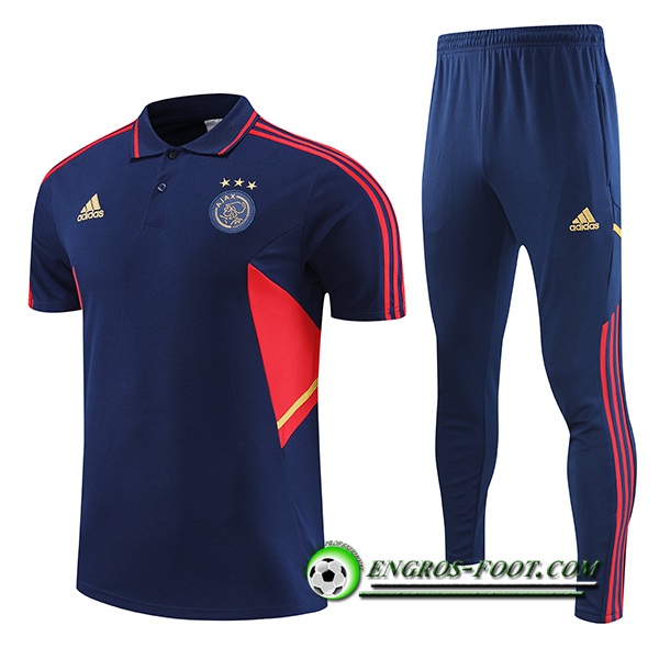 Ensemble Polo Foot Ajax Bleu Marine 2022/2023