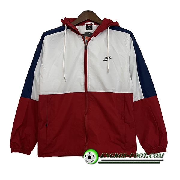 Coupe-Vent Nike Blanc/Rouge 2023