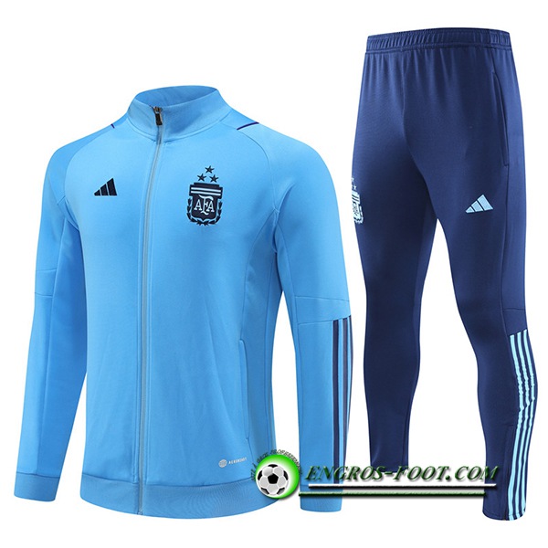 Ensemble Survetement de Foot - Veste Argentin Bleu Clair 2022/2023