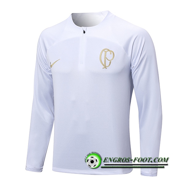 Sweatshirt Training Corinthians Blanc 2023/2024