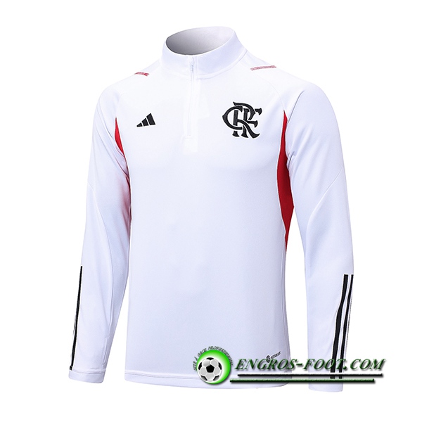 Sweatshirt Training Flamenco Blanc 2023/2024