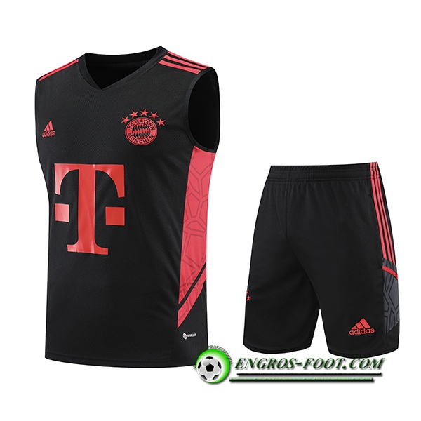 Ensemble Training Debardeur + Shorts Bayern Munich Noir 2023/2024