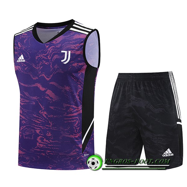 Ensemble Training Debardeur + Shorts Juventus Pourpre 2023/2024