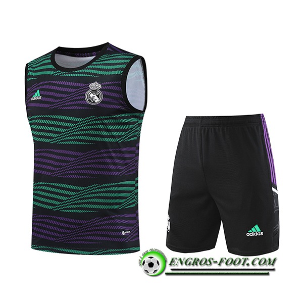 Ensemble Training Debardeur + Shorts Real Madrid Pourpre 2023/2024