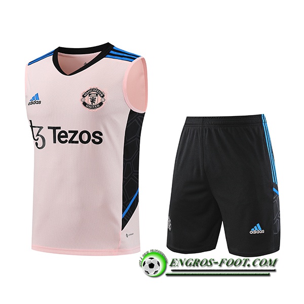 Ensemble Training Debardeur + Shorts Manchester United Orange 2023/2024