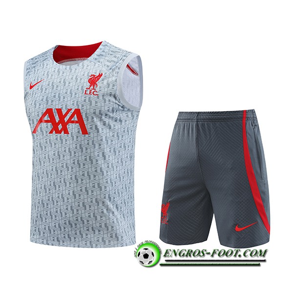 Ensemble Training Debardeur + Shorts FC Liverpool Gris 2023/2024