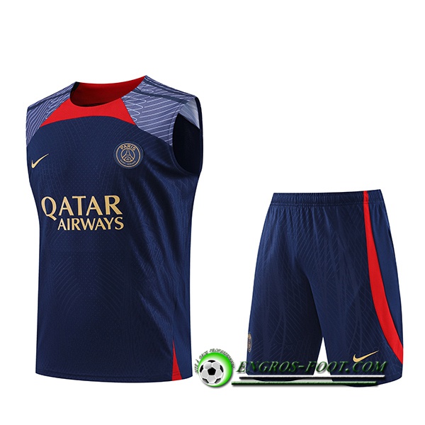 Ensemble Training Debardeur + Shorts PSG Bleu Marine 2023/2024