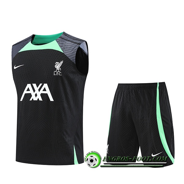 Ensemble Training Debardeur + Shorts FC Liverpool Noir 2023/2024