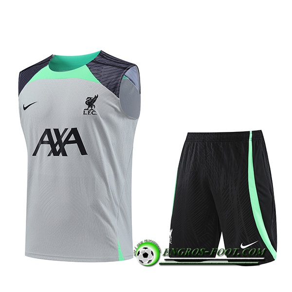 Ensemble Training Debardeur + Shorts FC Liverpool Gris 2023/2024