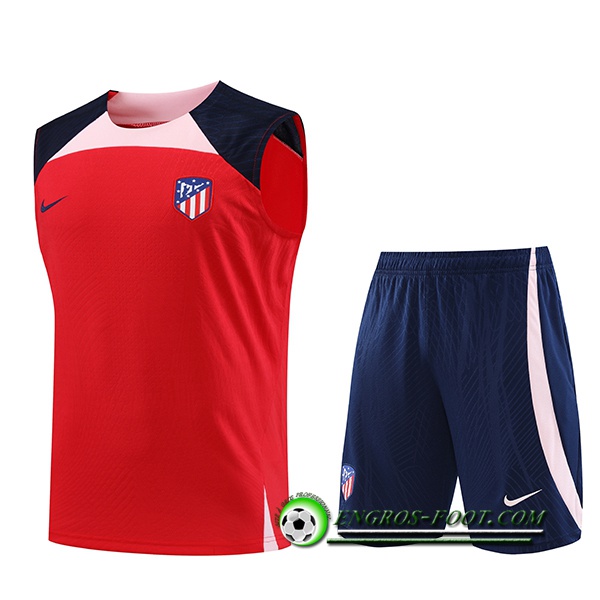 Ensemble Training Debardeur + Shorts FC Atletico Madrid Rouge 2023/2024