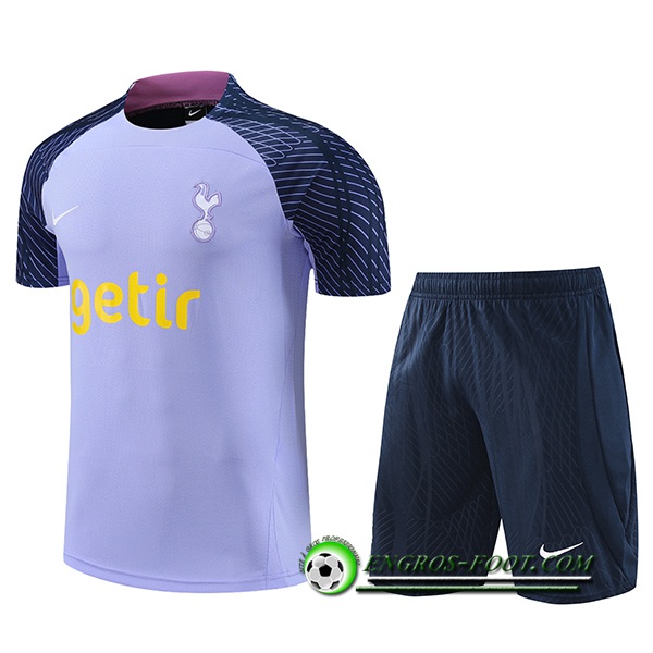 Ensemble Training T-Shirts + Shorts Tottenham Hotspur Pourpre 2023/2024