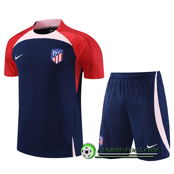 Ensemble Training T-Shirts + Shorts Atletico Madrid Bleu Marine 2023/2024